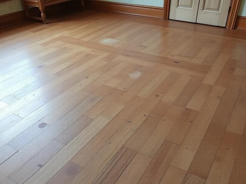 Living room before sanding